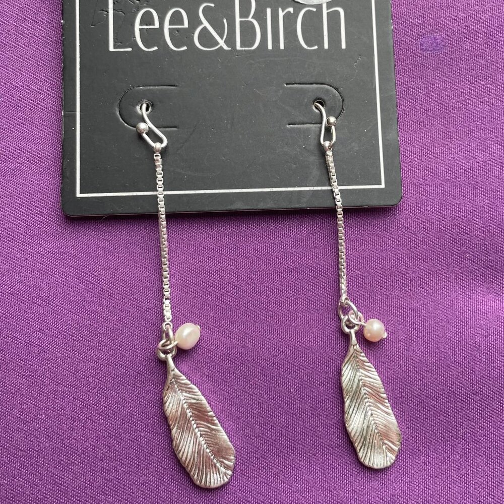 Bundle 3 pairs of earrings for $12.  Lee & Birch Dangle Feather Earrings